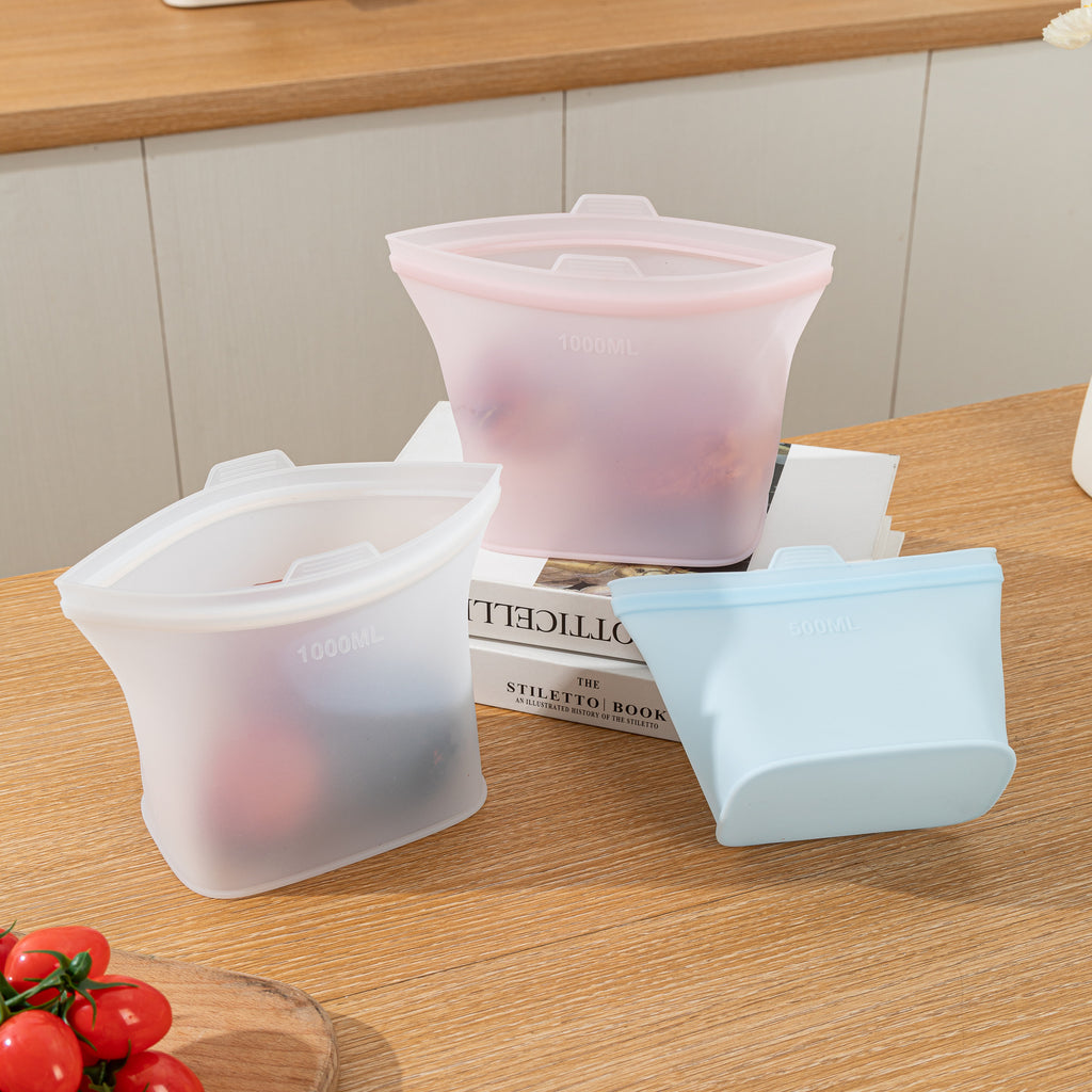 Food Grade Silicone Reusable Storage Bags