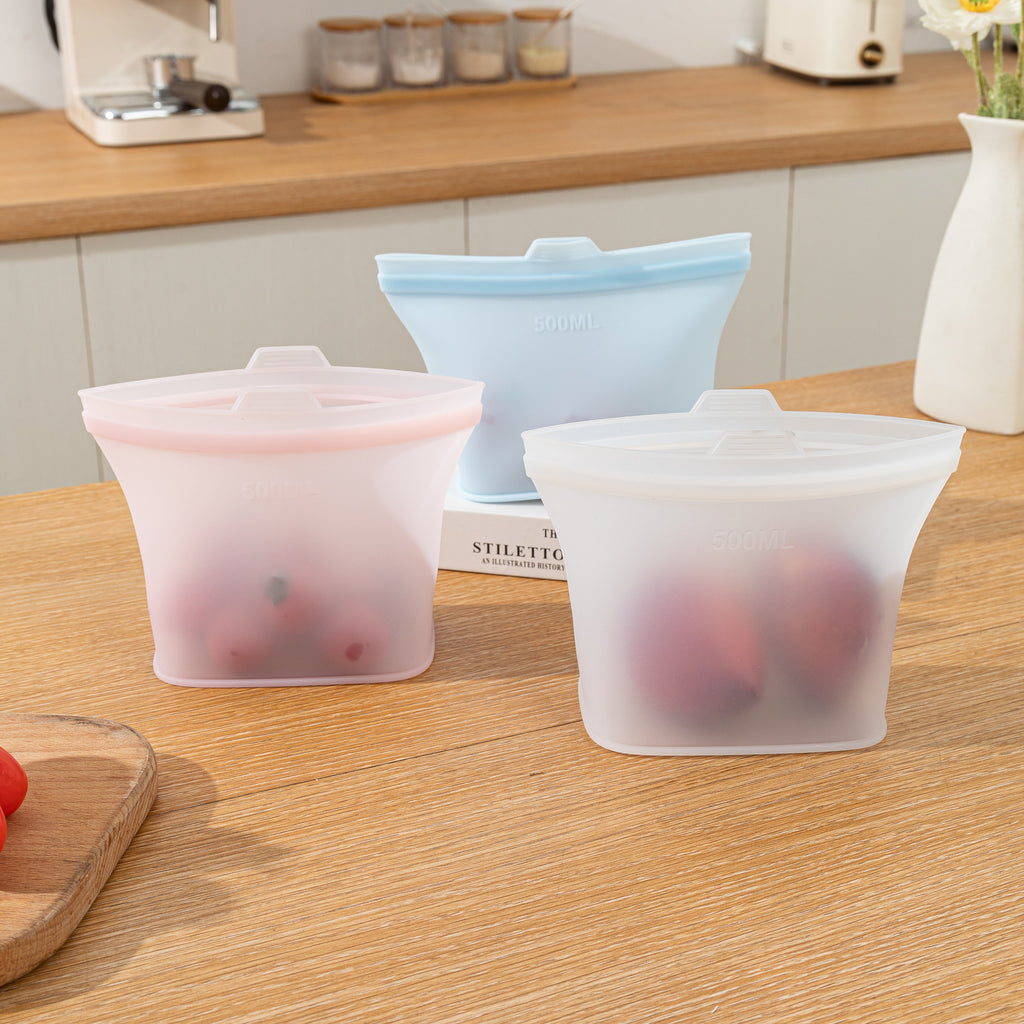 Food Grade Silicone Reusable Storage Bags