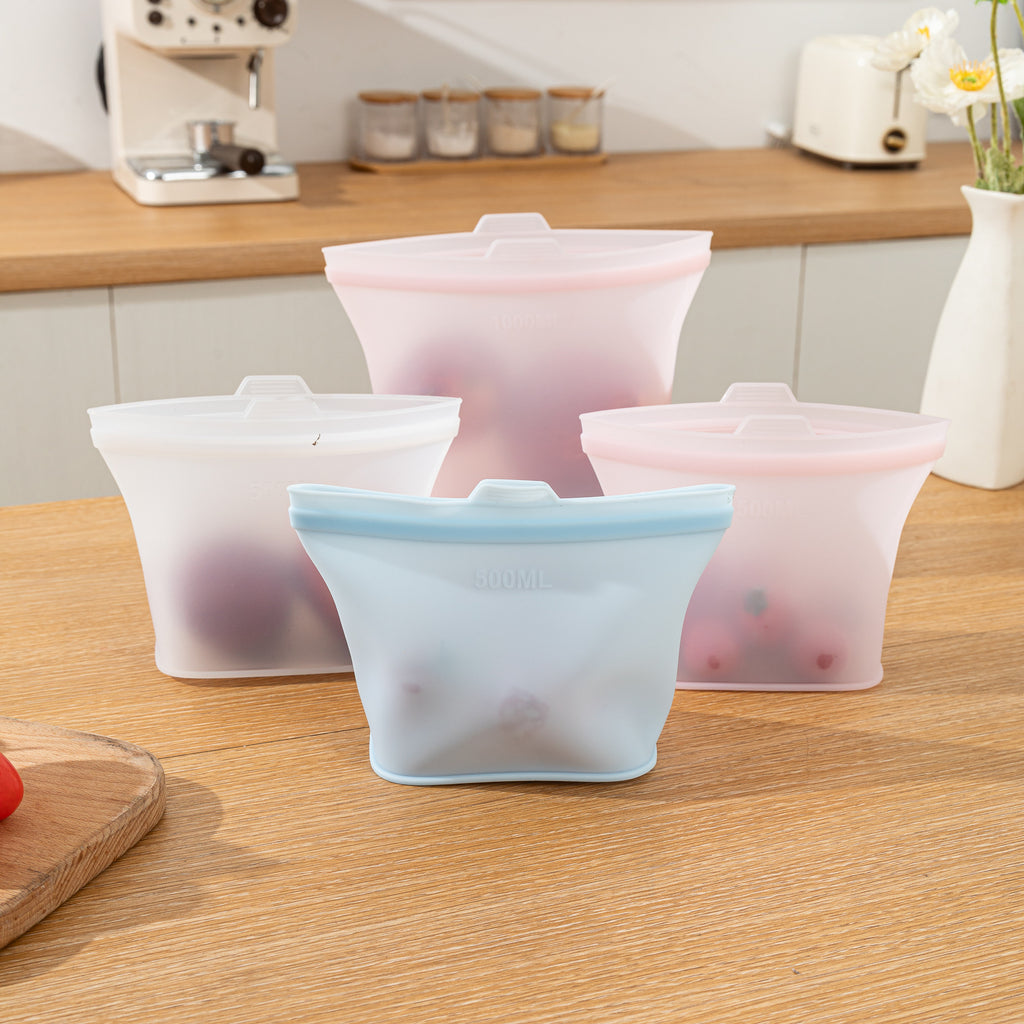 Food Grade Silicone Reusable Storage Bags